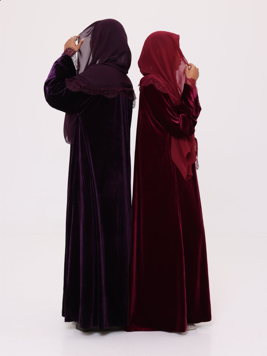 Claret Velvet Lace