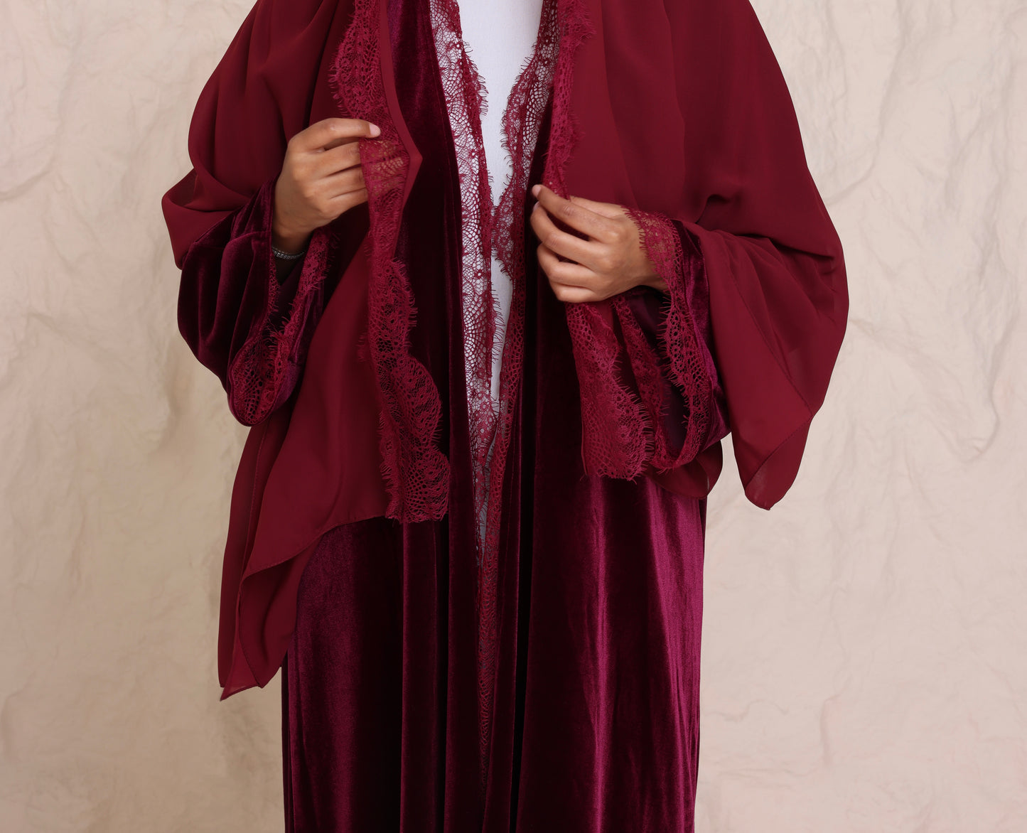 Claret Velvet Lace
