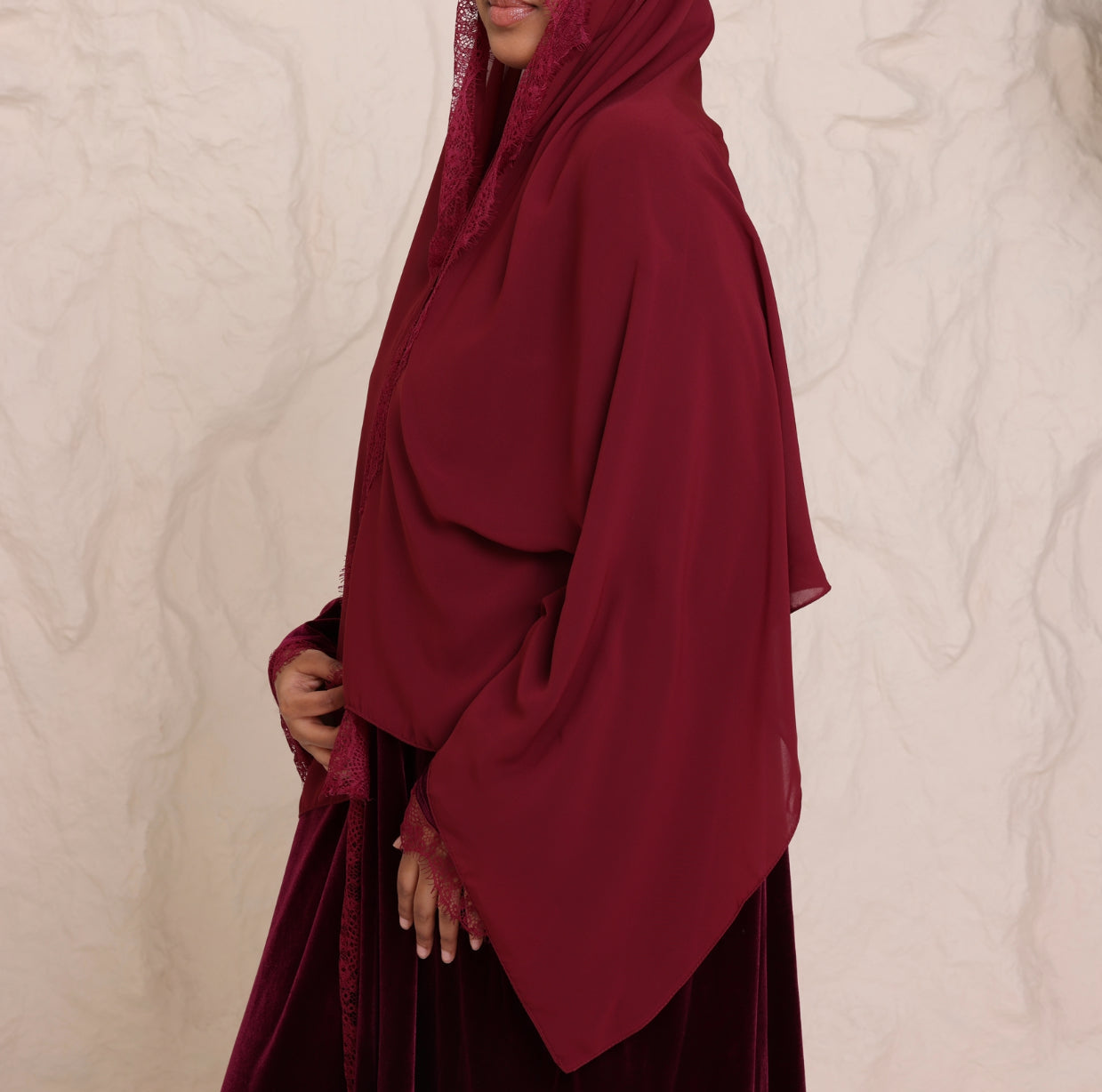 Claret Velvet Lace
