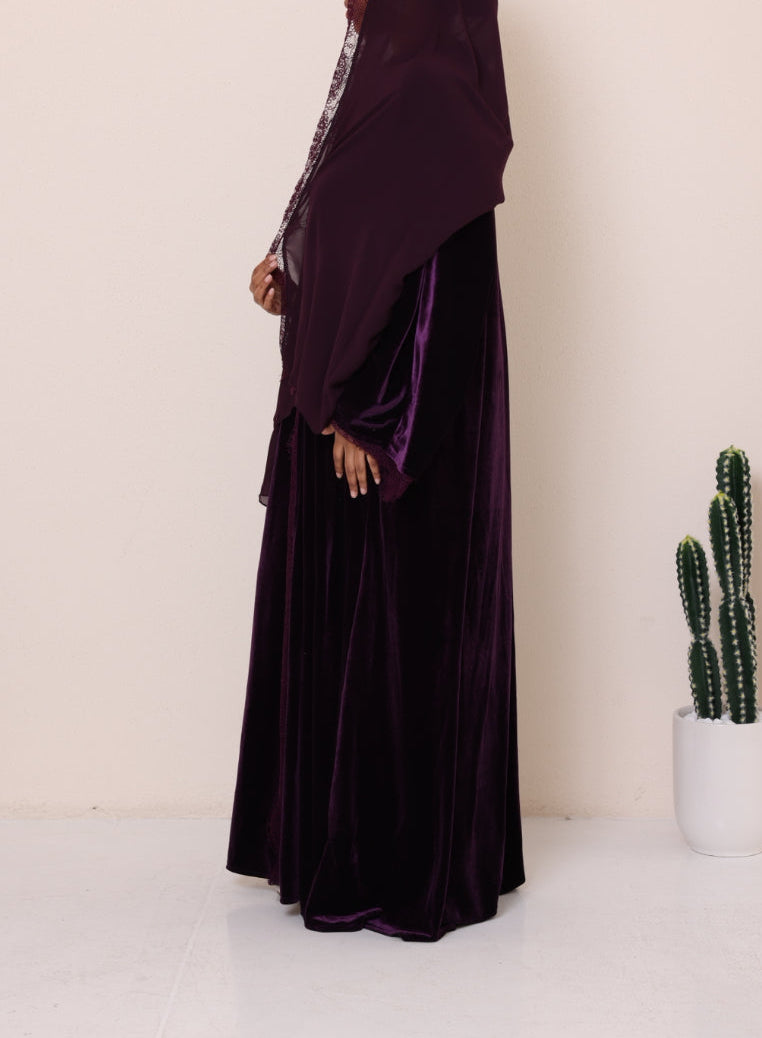 Plum Velvet Lace
